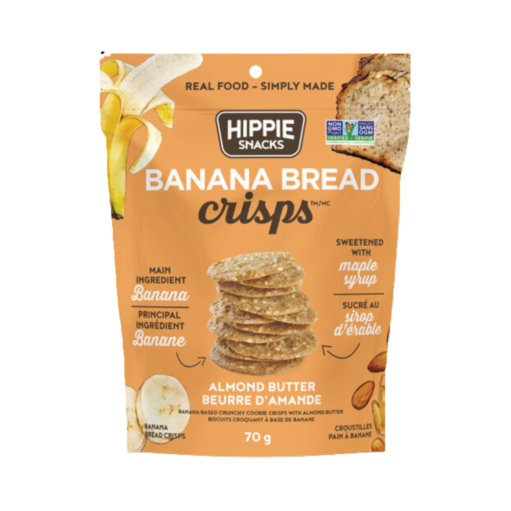 Hippie Snacks Banana Almond Butter Crisps 70G