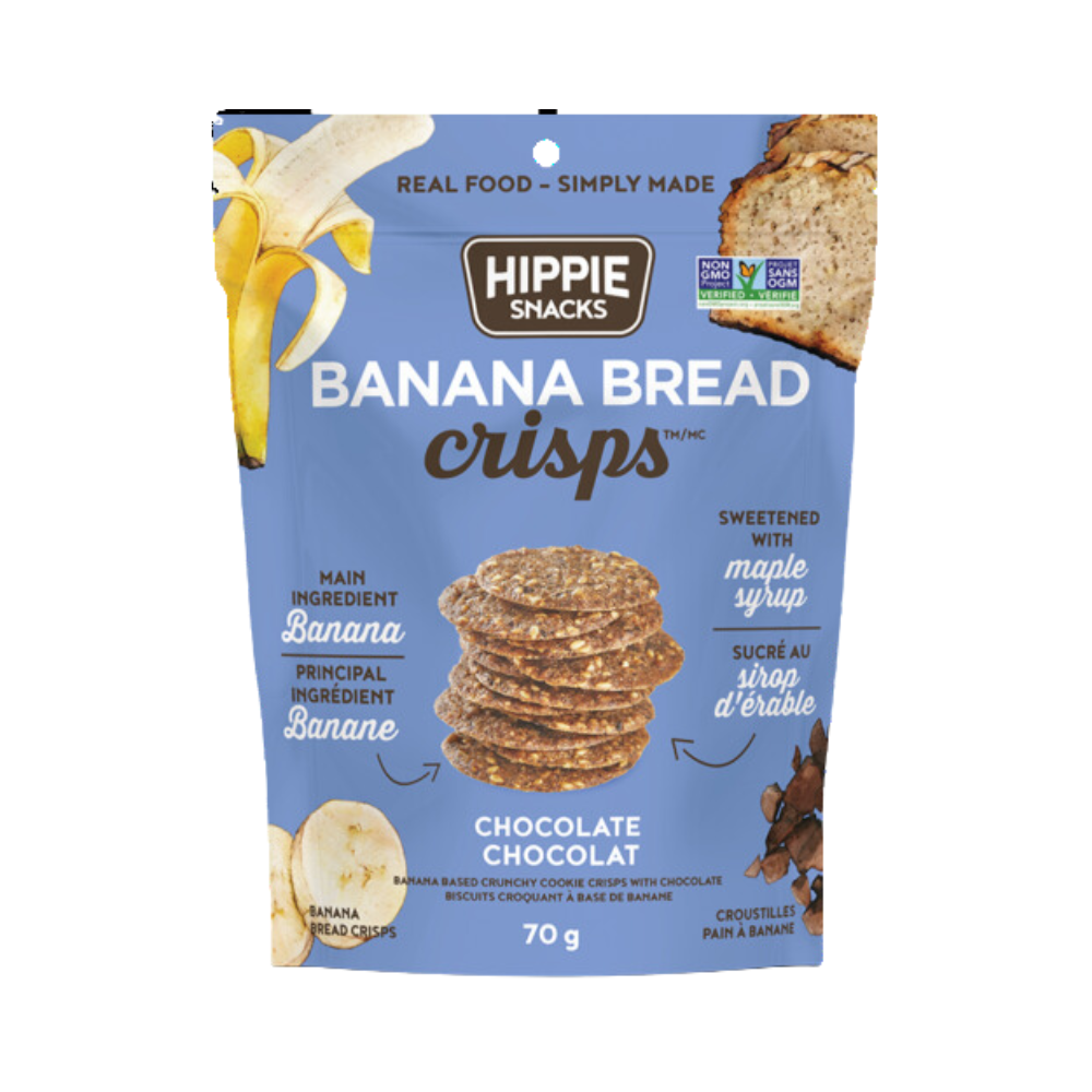 Hippie Snacks Banana Chocolate Crisps 70G