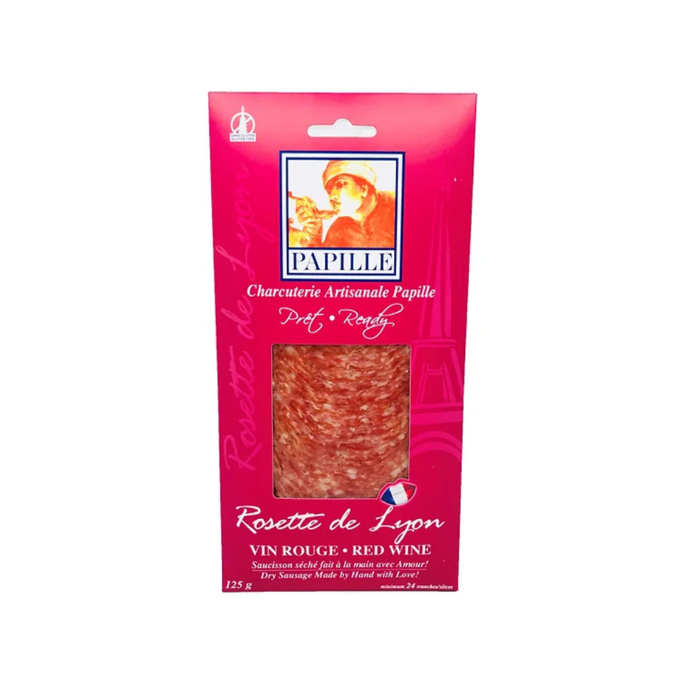 Papille Sliced Rosette Red Wine Sausage 125G