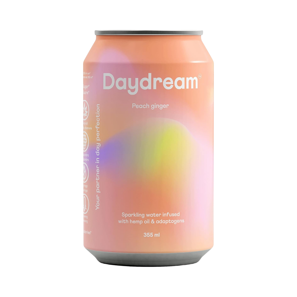 DAYDREAM PEACH GINGER SPARKLING WATER 355ML