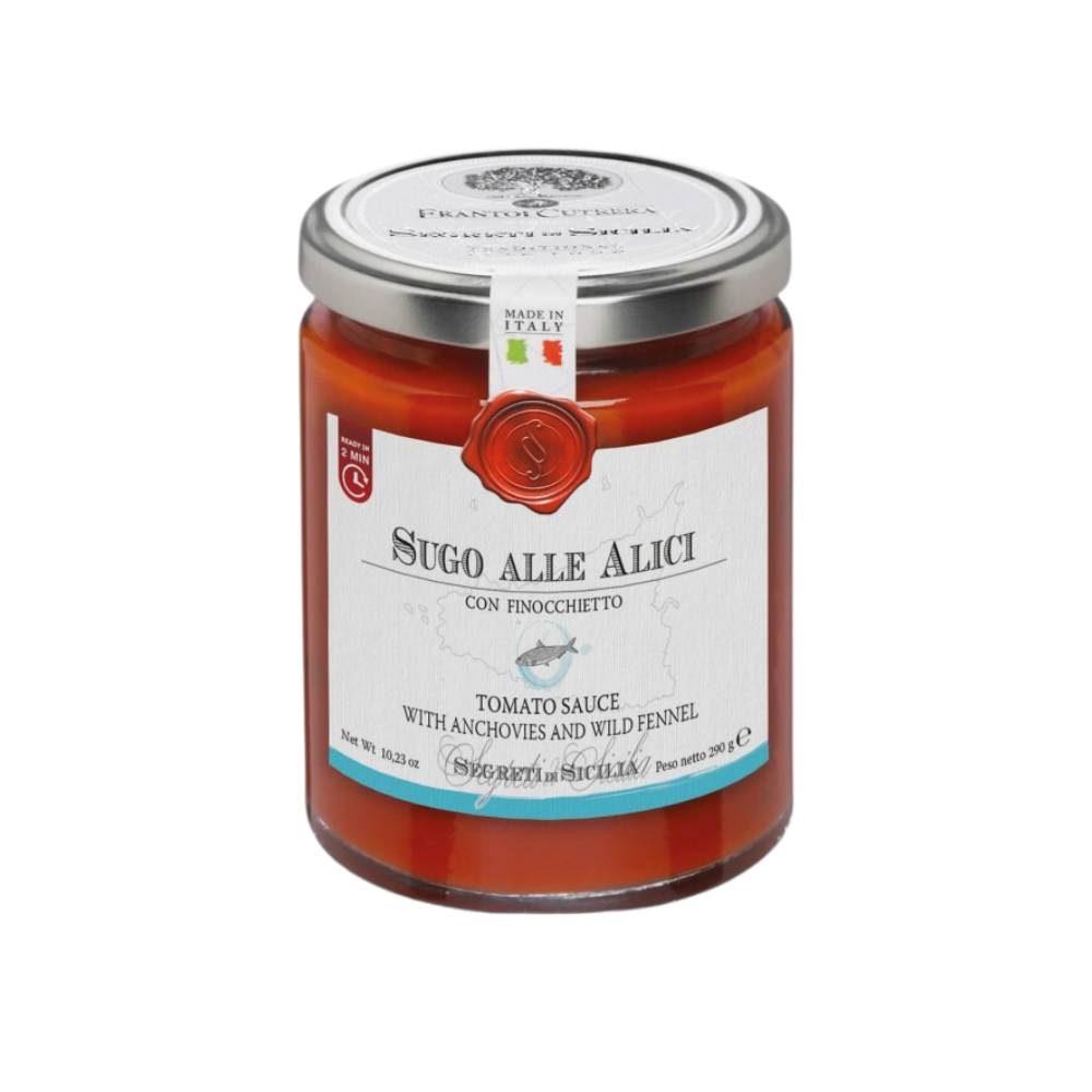 Cutrera Tomato Sauce Achovies & Wild Fennel 266Ml