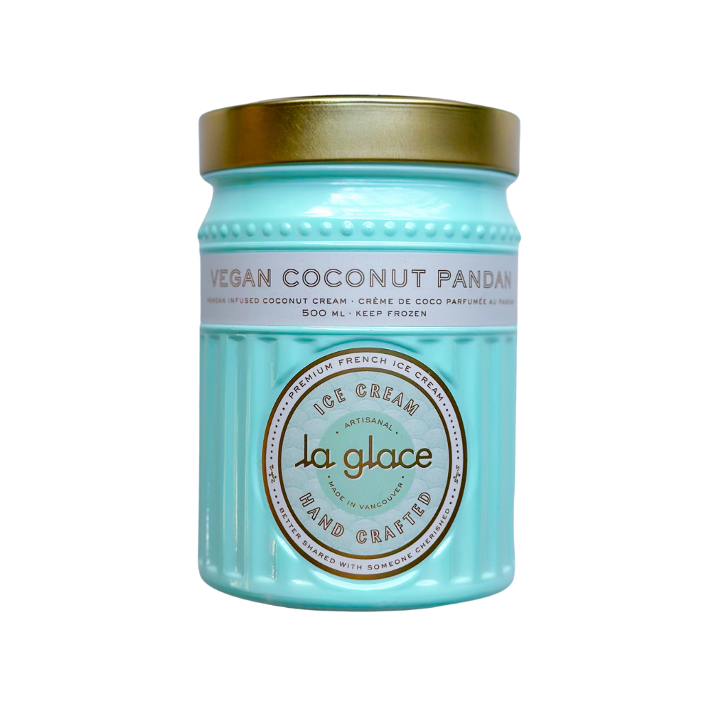 LA GLACE VEGAN ICE CREAM WITH COCONUT PANDAN