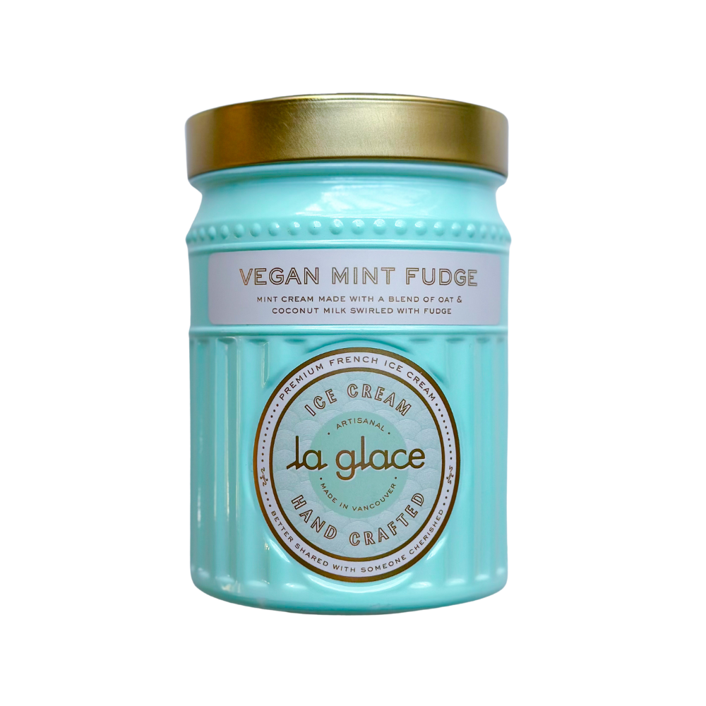 LA GLACE VEGAN ICE CREAM WITH MINT CHOCOLATE
