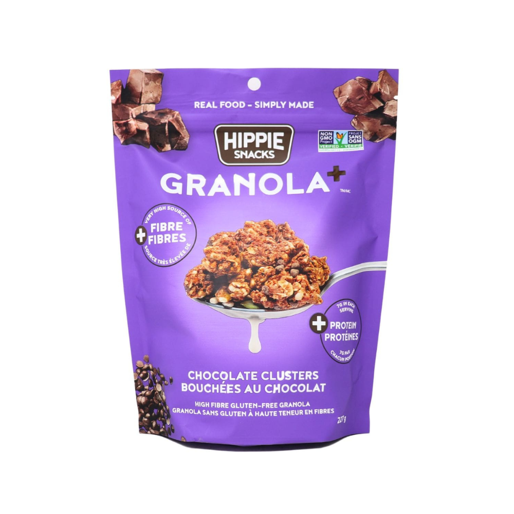 HIPPIE CHOCOLATE GRANOLA CLUSTERS 227G