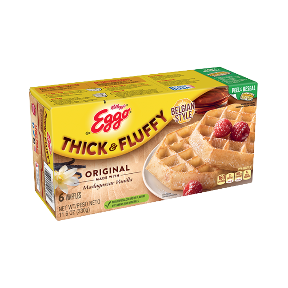 Kellogg's Eggo Thick & Fluffy Original Waffles 330G