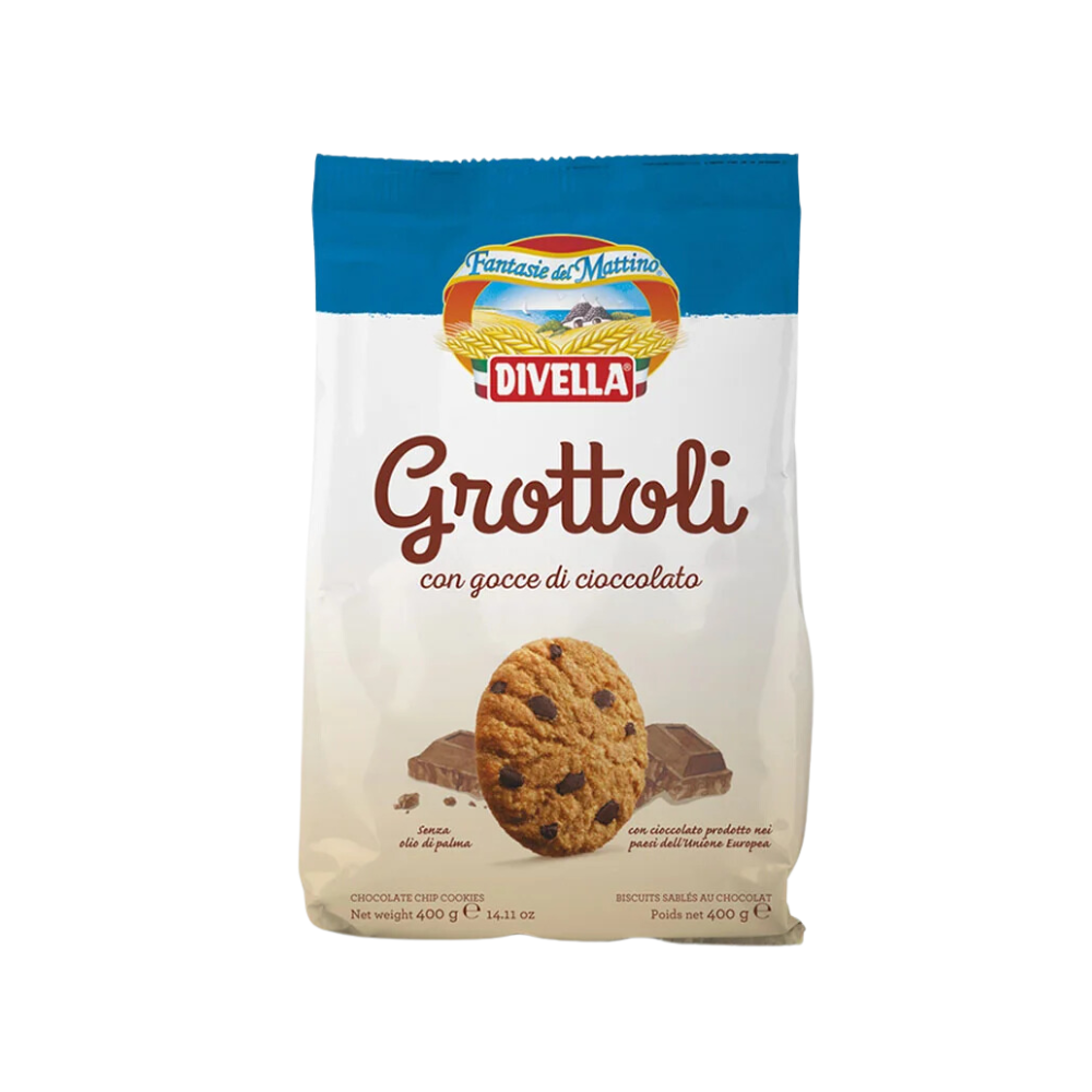 Divella Grottoli Chocolate Chips Cookies 400G
