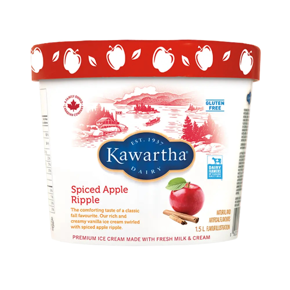 Kawartha Dairy Spice Apple Ripple Ice Cream 1.5Lt