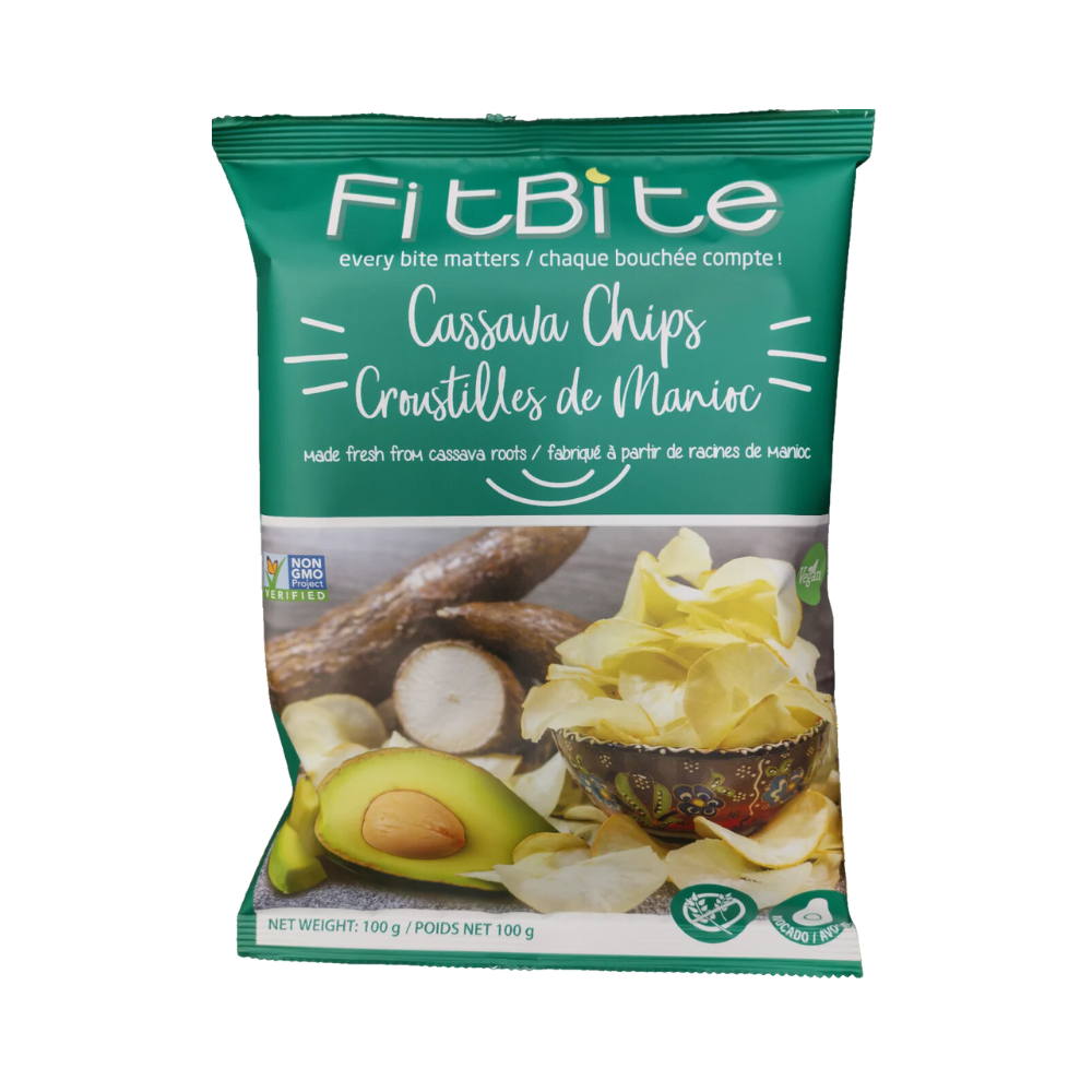 FITBITE AVOCADO CASSAVA CHIPS 100G