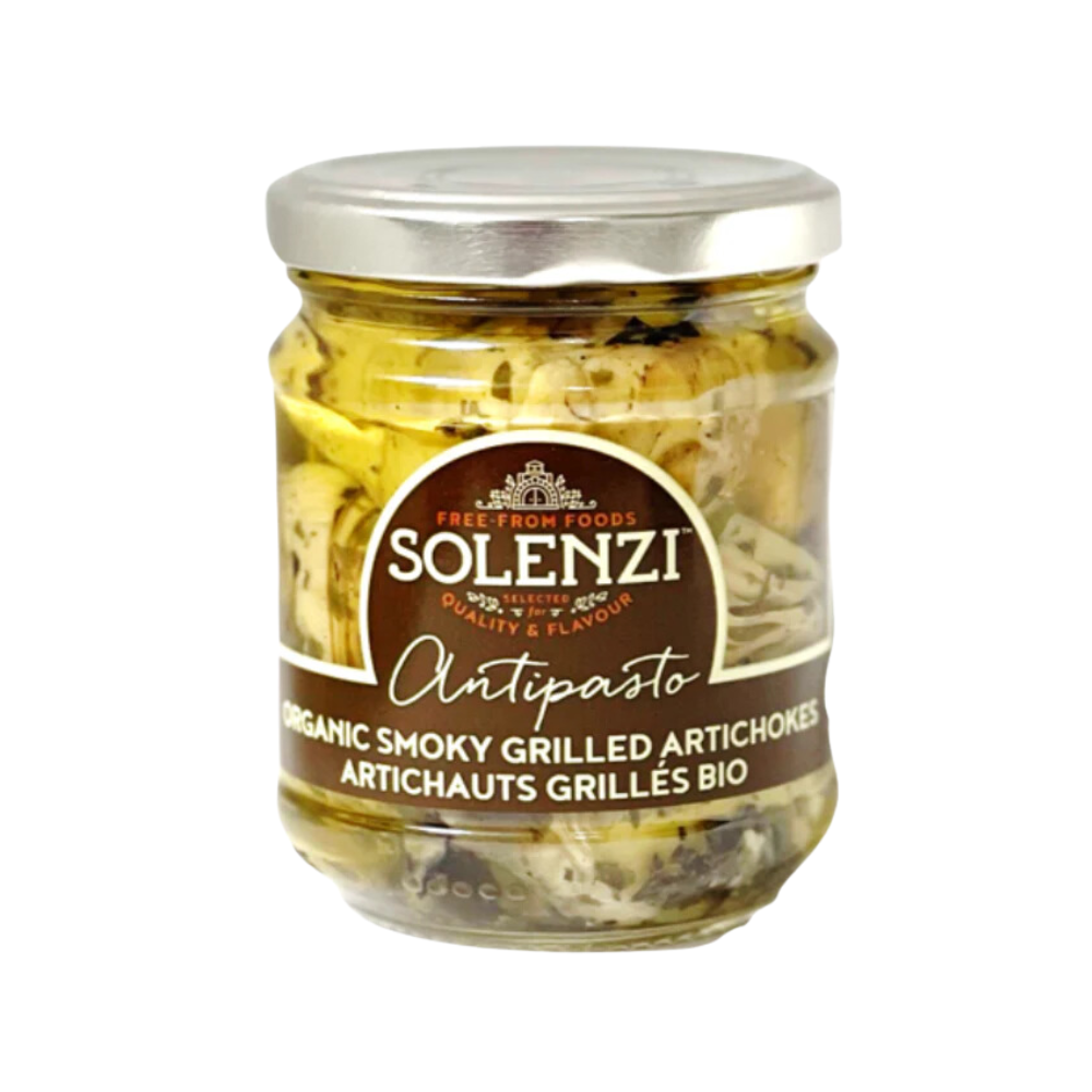SOLENZI ORGANIC SMOKEY GRILLED ARTICHOKES 180G