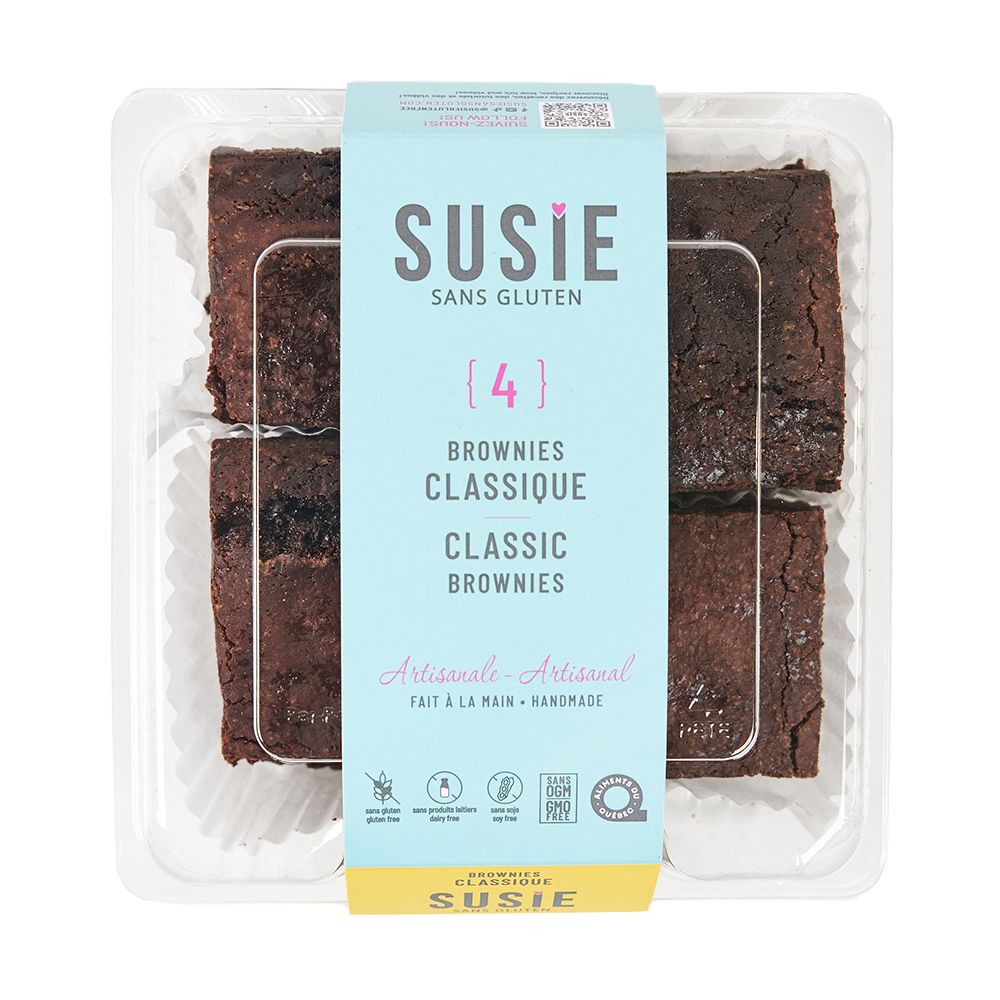 SUSIE GLUTEN FREE CLASSIC BROWNIES 284G