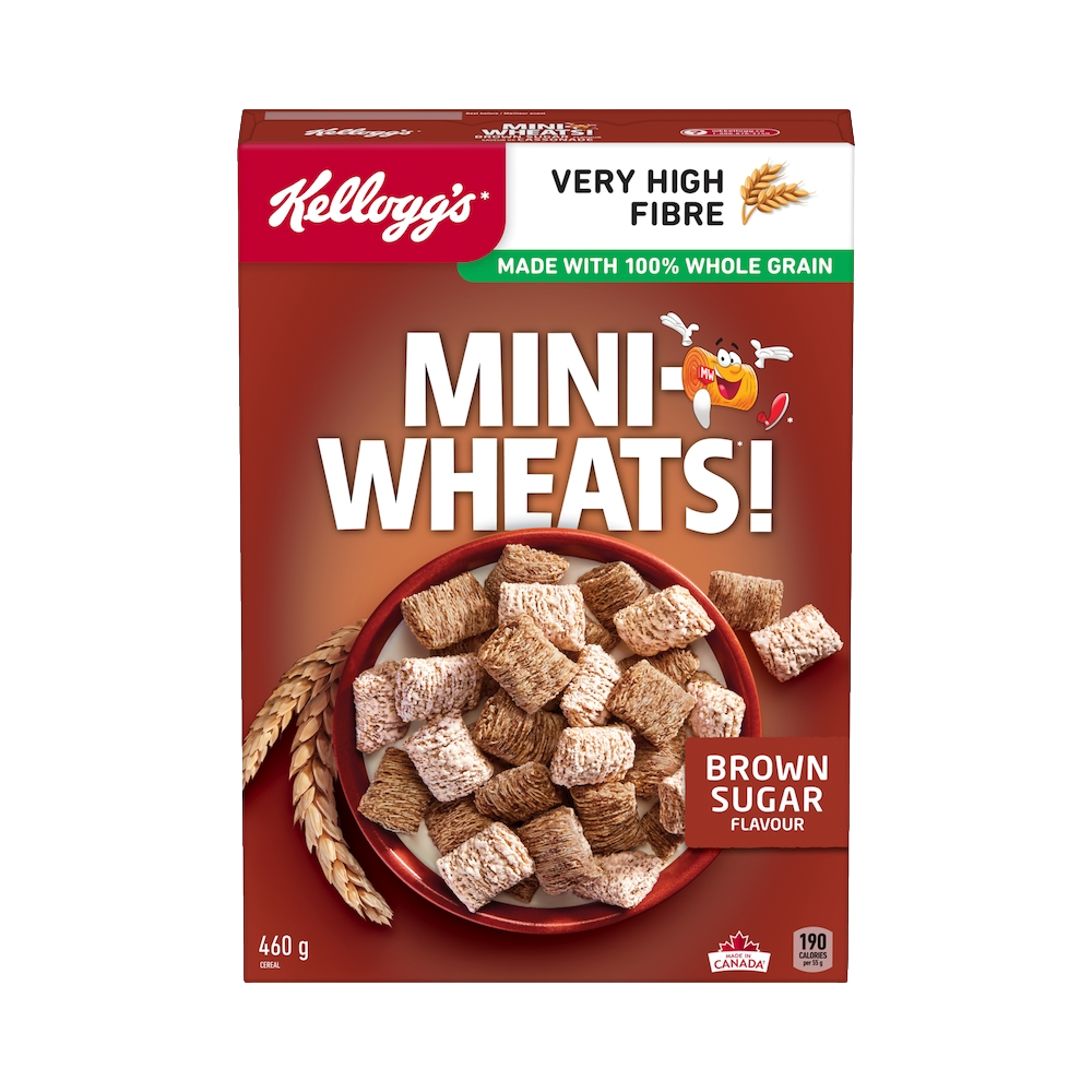 Kellogg's Mini Wheats Brown Sugar Cereal 460G