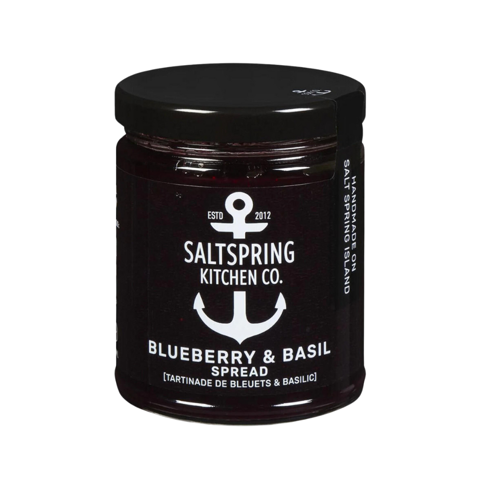 SALT SPRING KITCHEN CO. BLUEBERRY & BASIL SPREAD 270ML