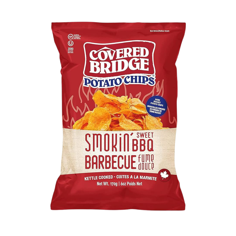 Covered Bridge Smokin Sweet Bbq Potato Chips 170G