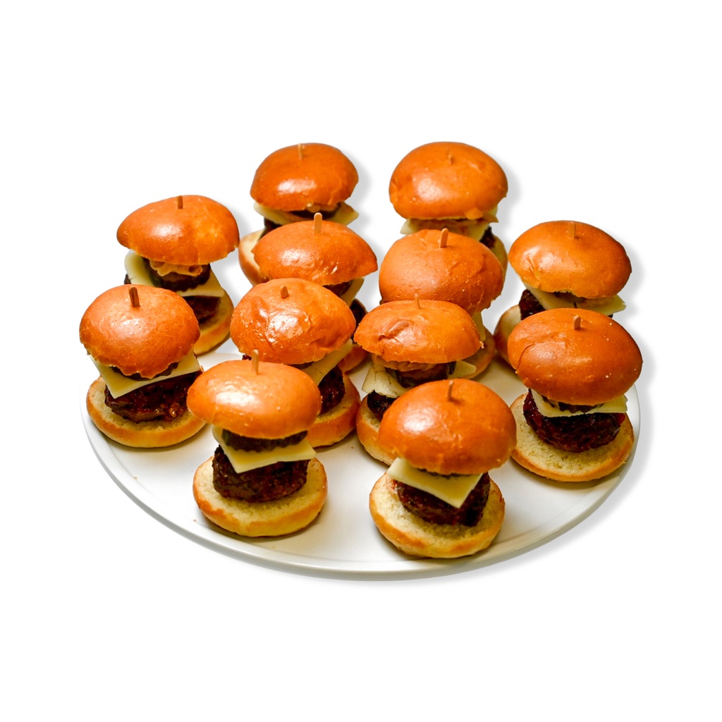 BBQ Angus Sliders With Crispy Onions & Smoked Ketchup 12pc