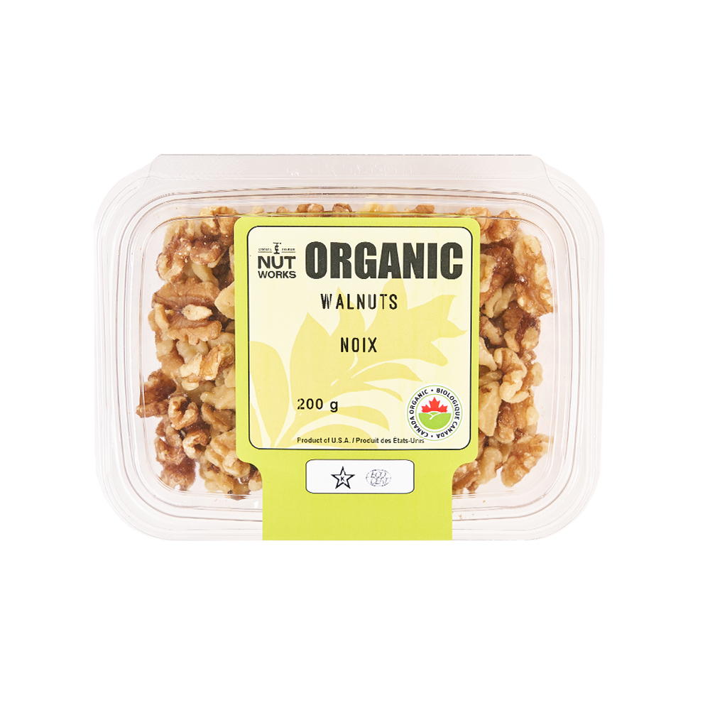 NUT WORKS  ORGANIC WALNUT HALVES 200G
