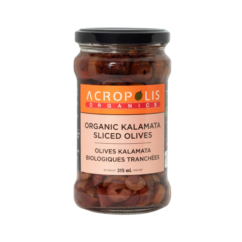 Acropolis Organic Kalamata Sliced Olives 315Ml