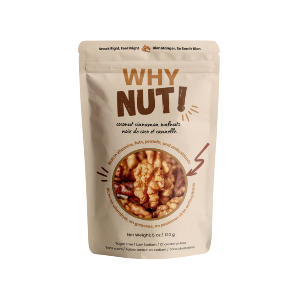 WHY NUT COCONUT CINNAMON WALNUTS 120G