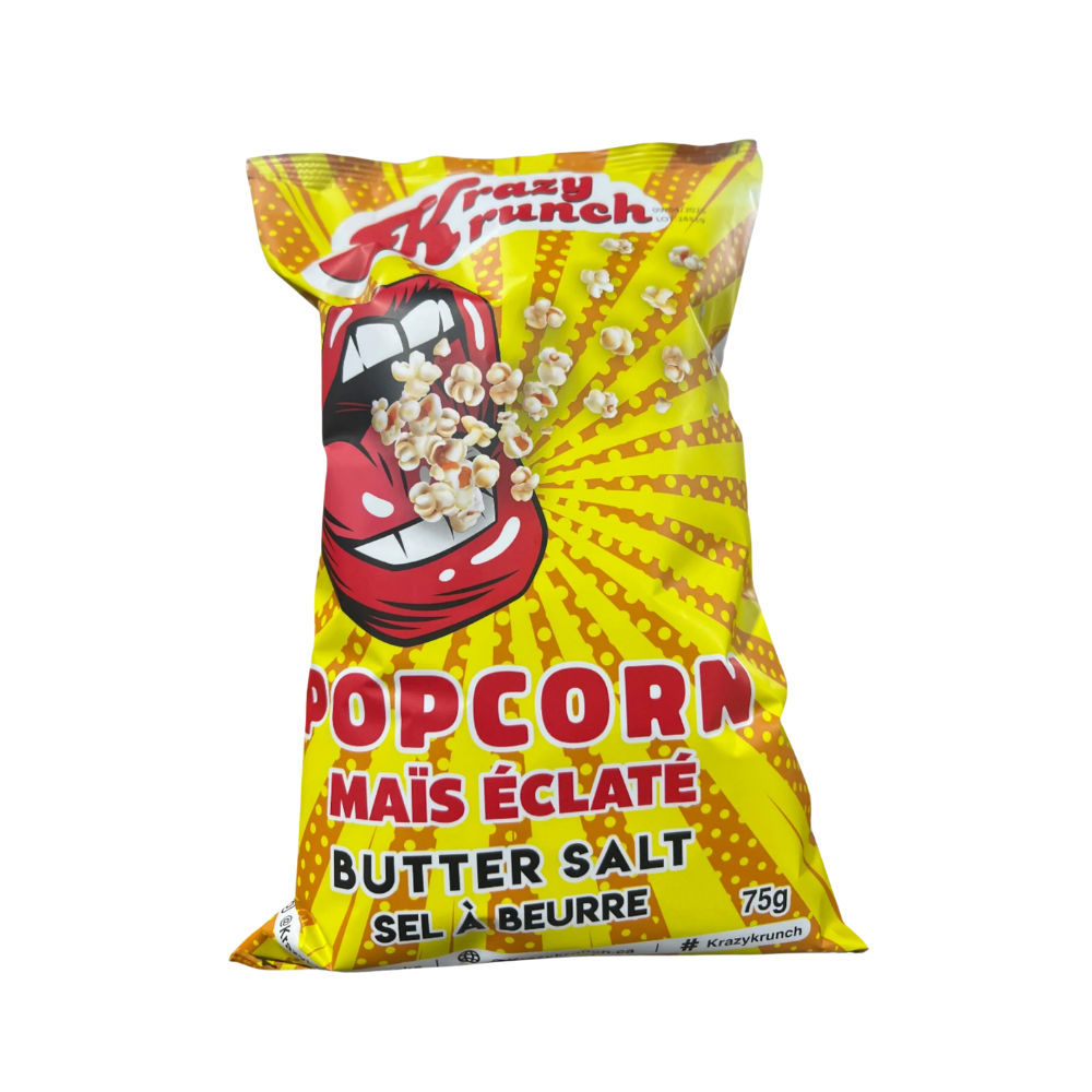 Krazy Krunch Butter & Salt Popcorn 75G