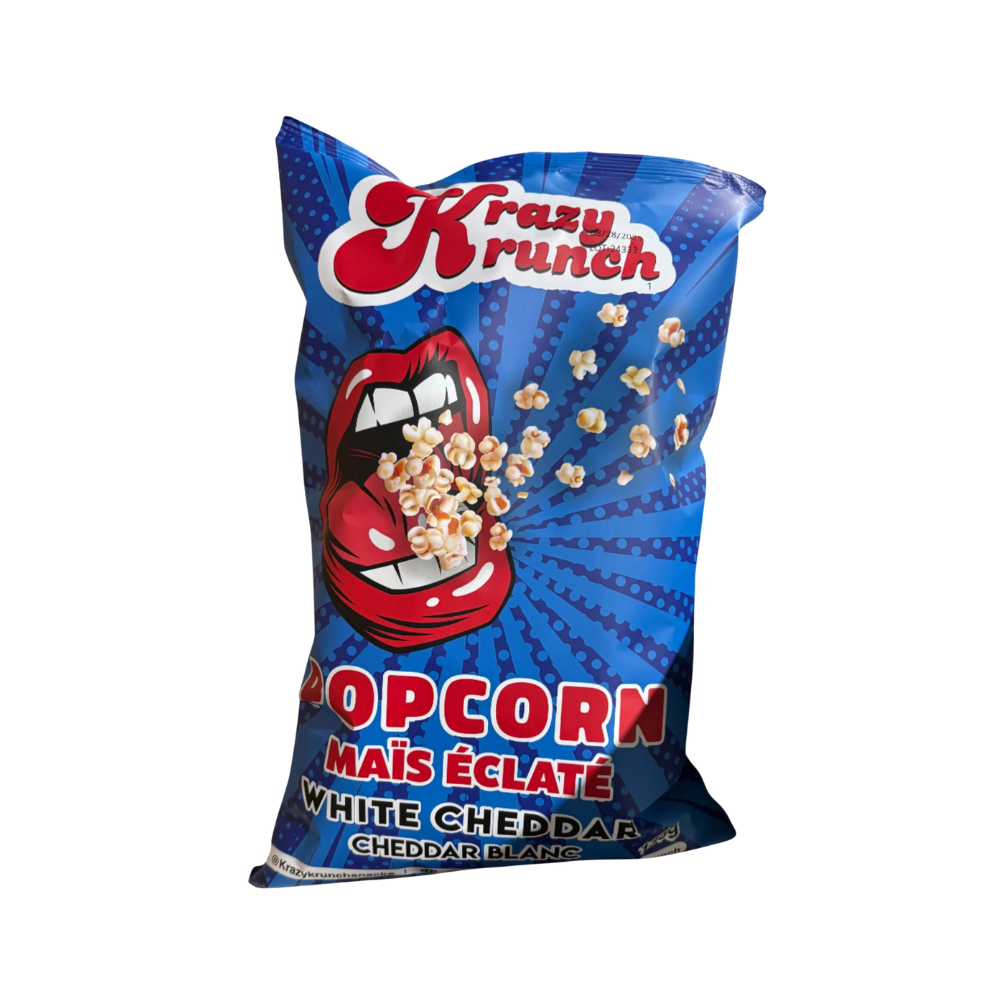 Krazy Krunch White Cheddar Popcorn 135G