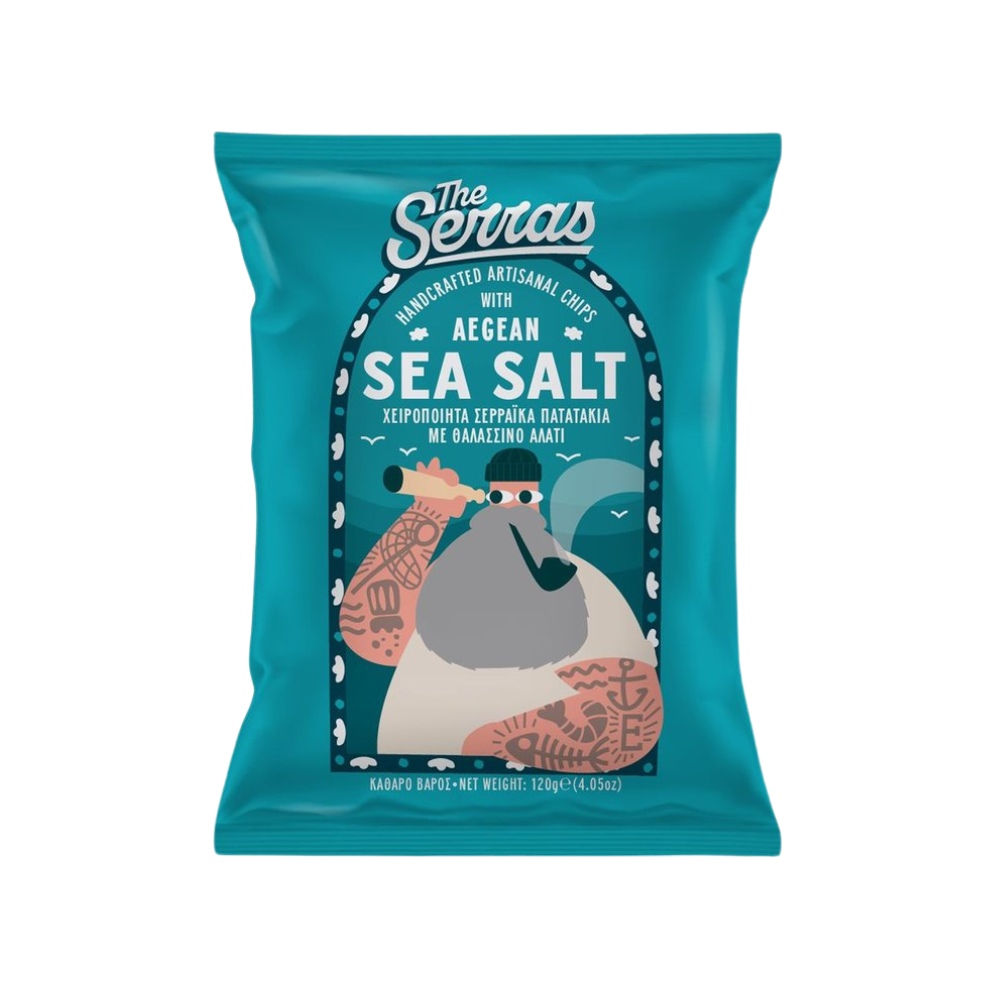 THE SERRAS AEGEAN SEA SALT POTATO CHIPS 120G
