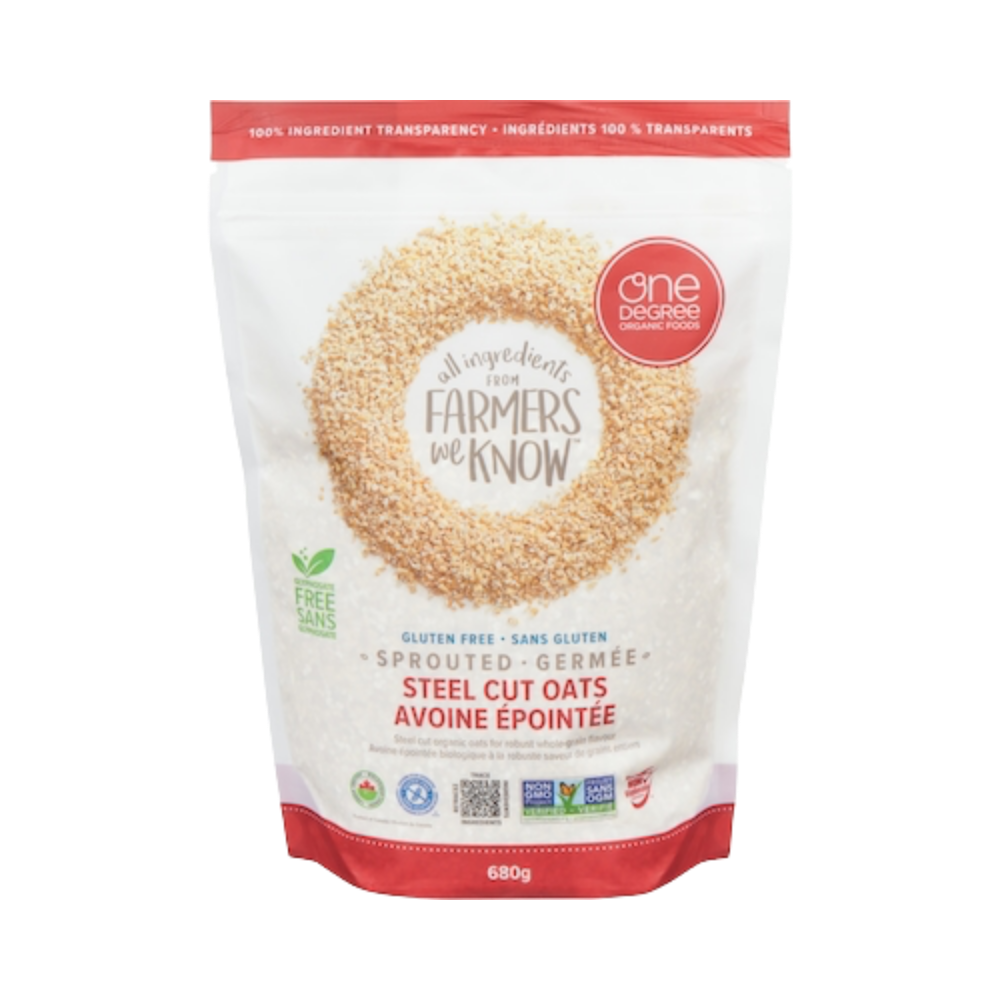 One Degree Sprouted Organic Steel Cut Oats 680G