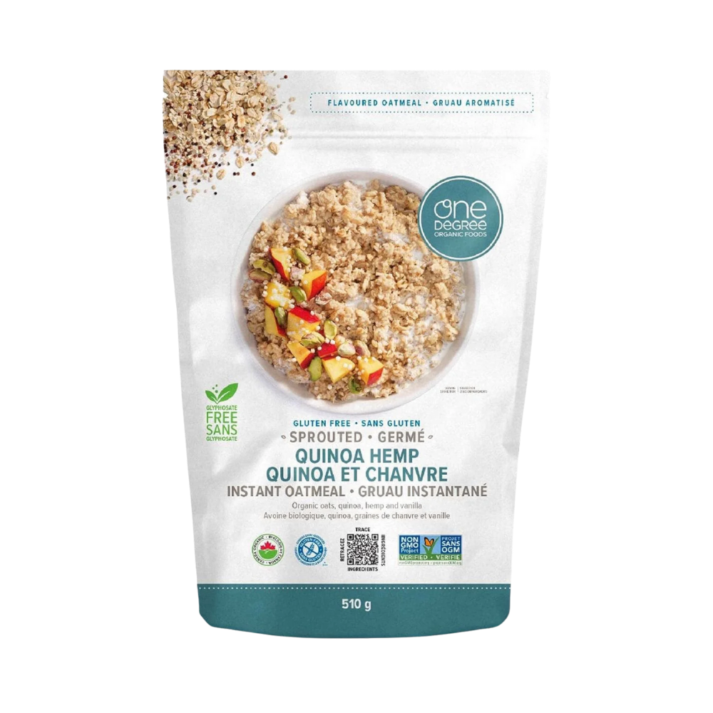 One Degree Sprouted Hemp Instant Oatmeal 510G