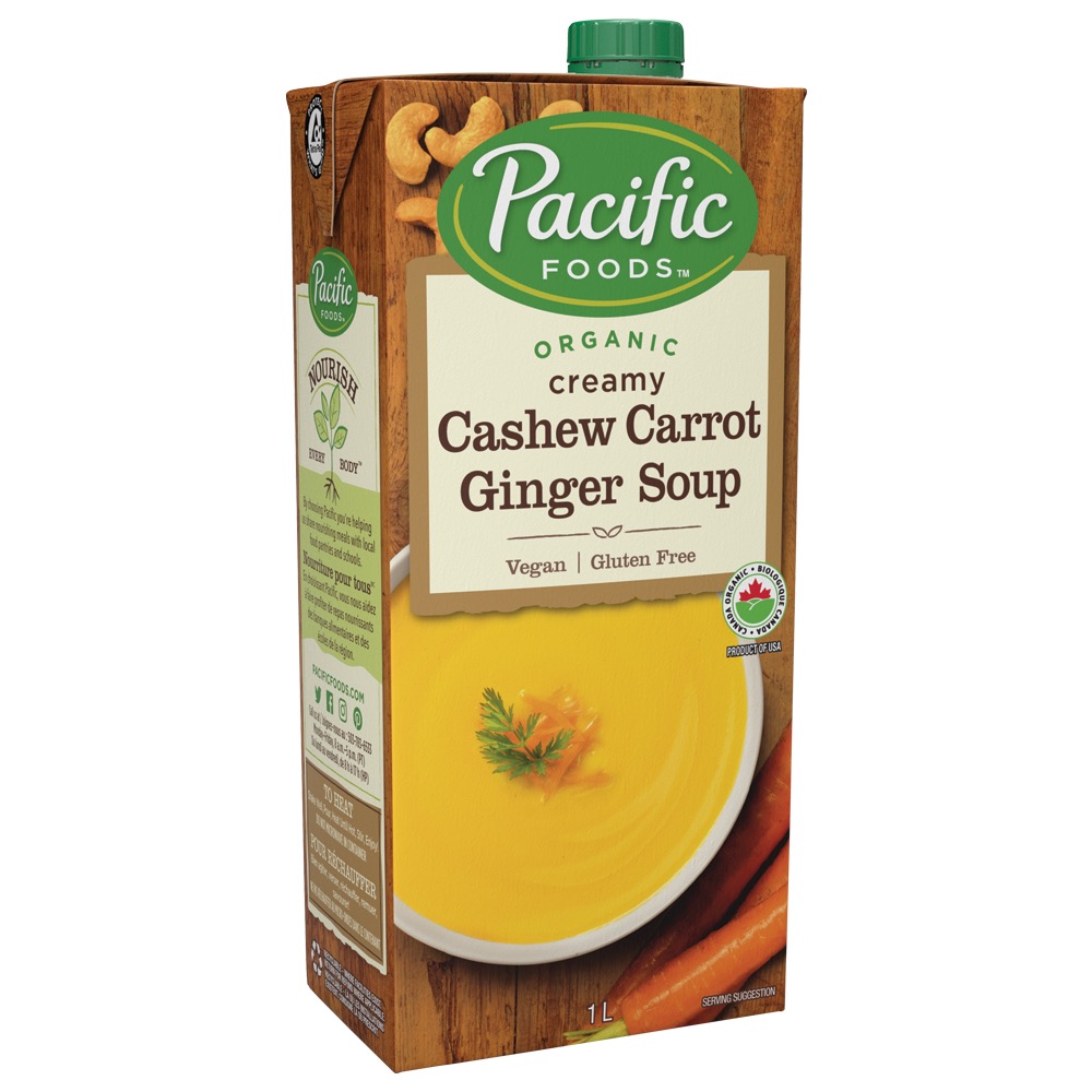 Pacific Organic Cashew Carrot Ginger Soup 1L