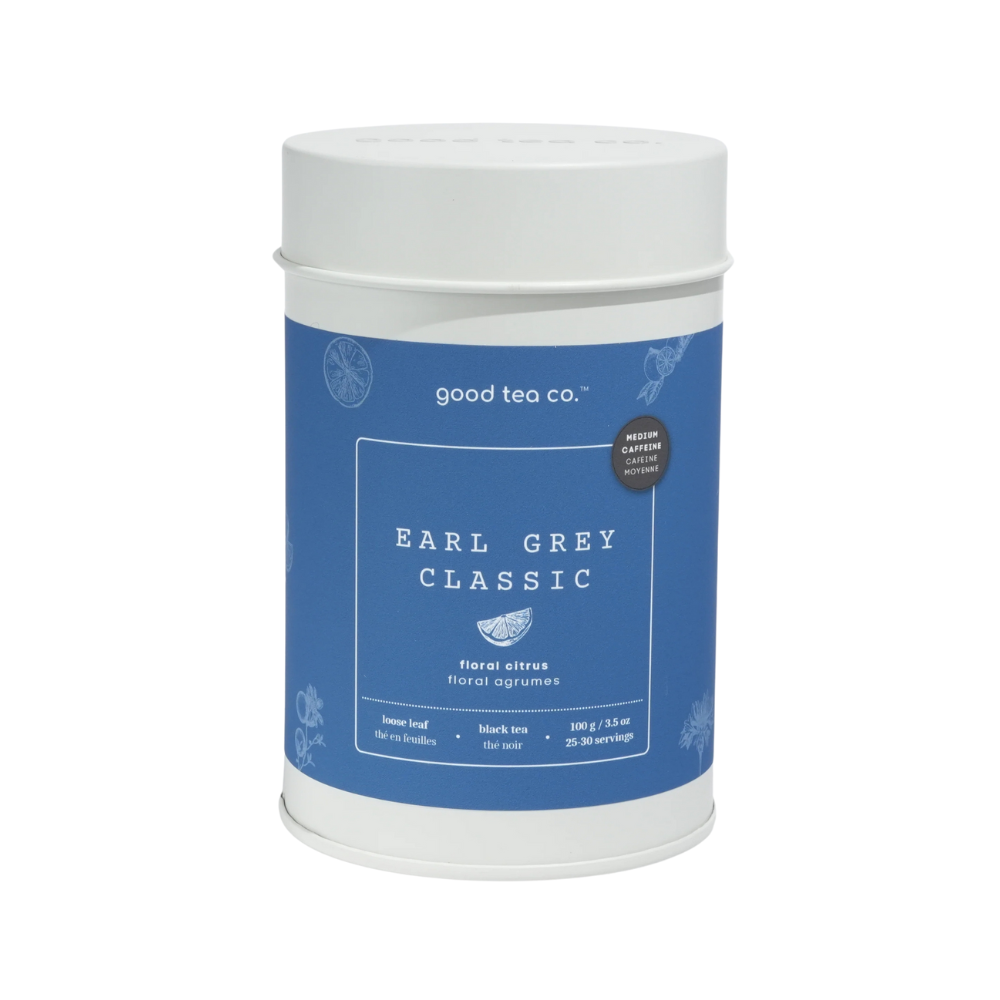 GOOD TEA CO. EARL GREY CLASSIC LOOSE LEAF TEA TIN 100G