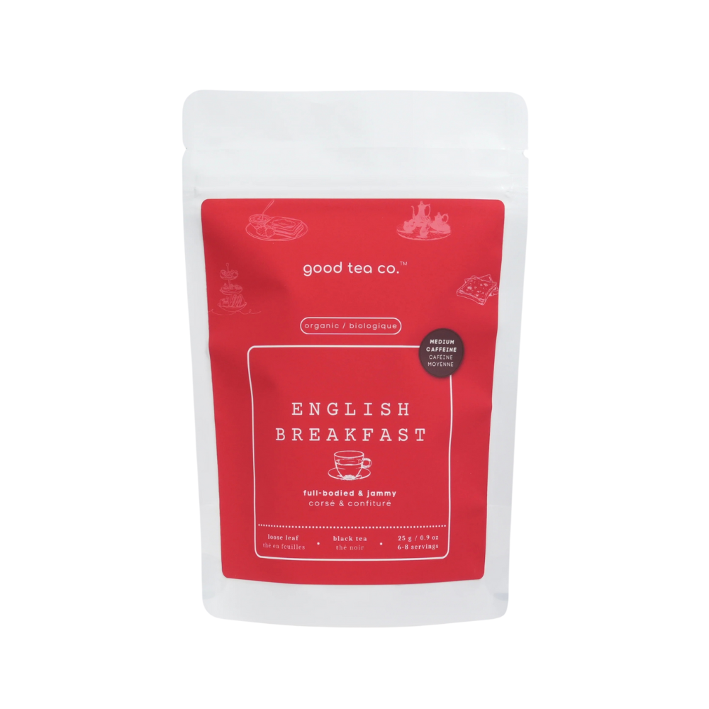 GOOD TEA CO. ORGANIC ENGLISH BREAKFAST LOOSE LEAF TEA BAG 25G