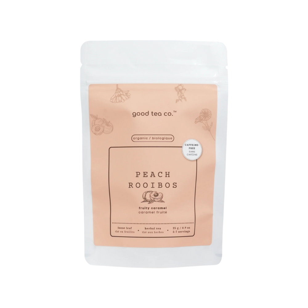Good Tea Co. Organic Peach Rooibos Loose Leaf Tea Bag 25G