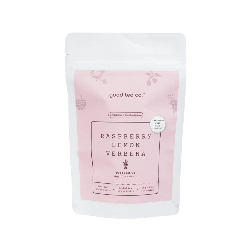 Good Tea Co. Organic Raspberry Lemon Verbana Loose Leaf Tea Bag 15G
