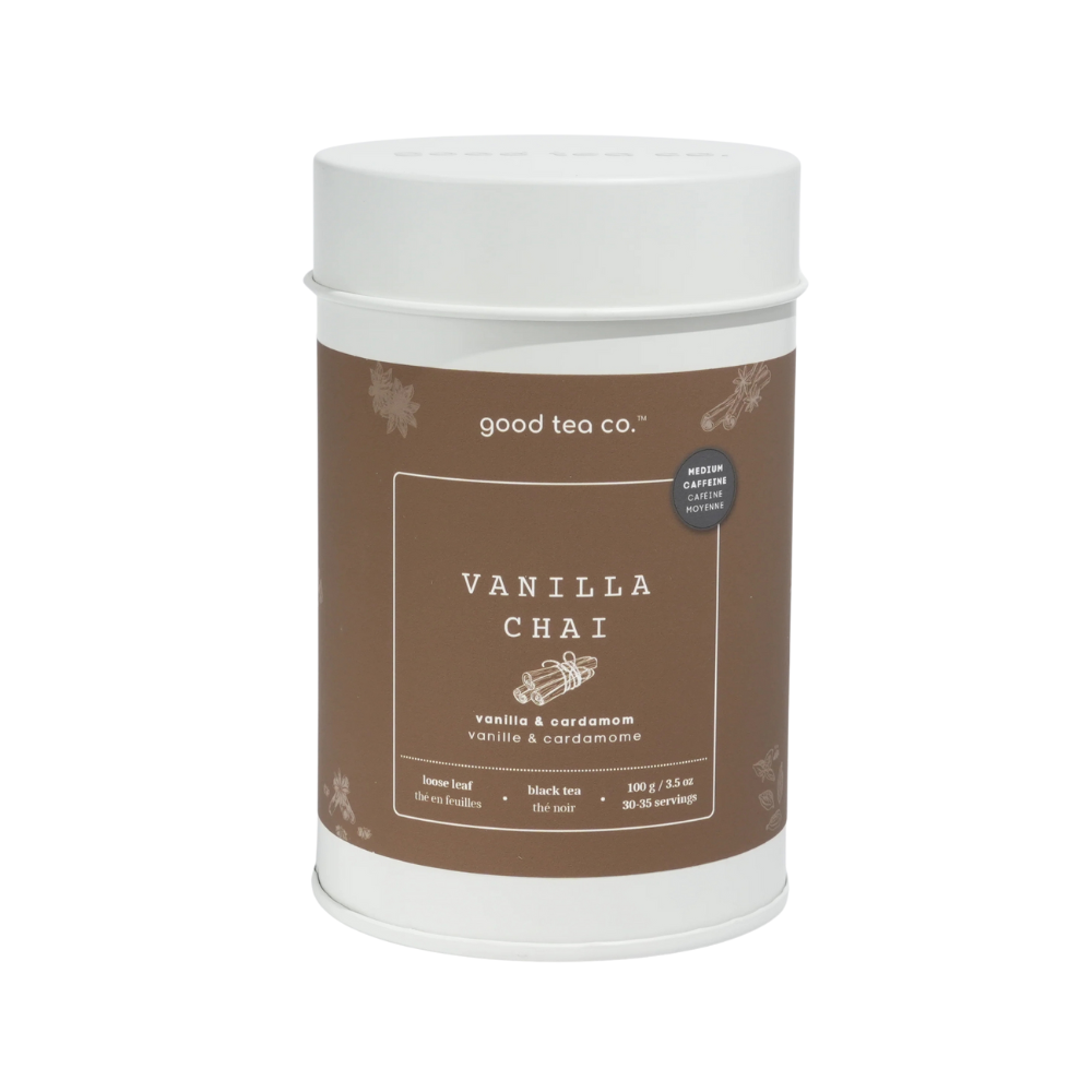 GOOD TEA CO. VANILLA CHAI LOOSE LEAF TEA TIN 100G