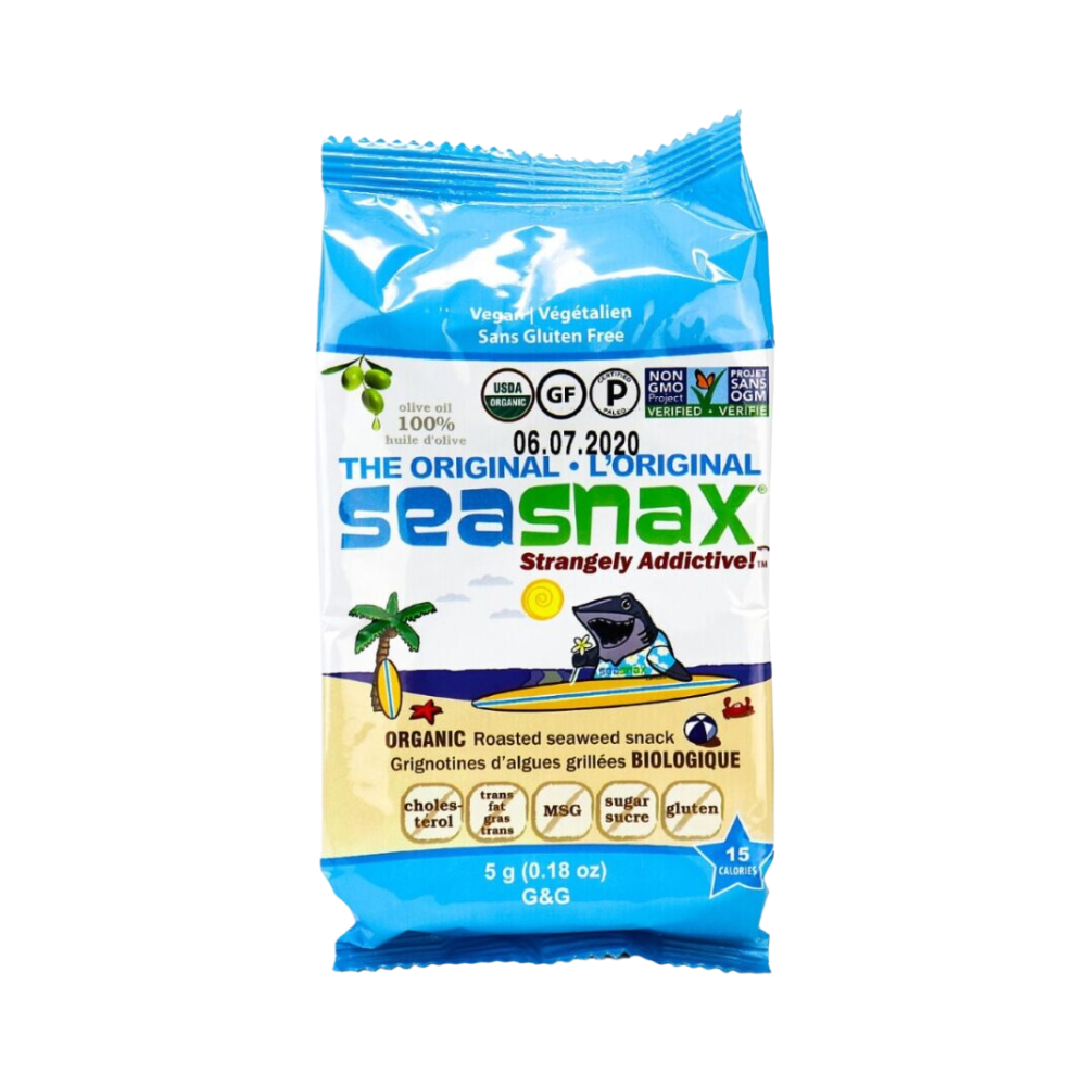Seasnax Organic Original Seaweed Snack 5G