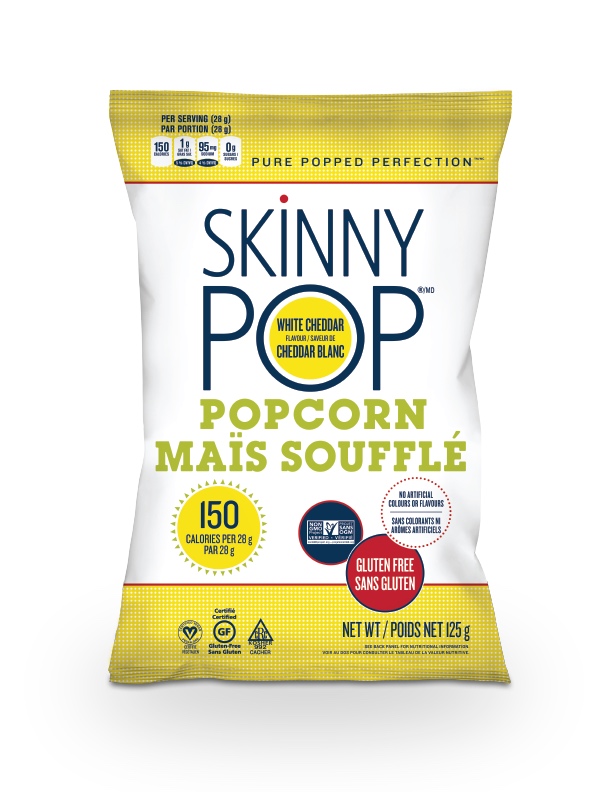 SKINNY POP POPCORN WHITE CHEDDAR