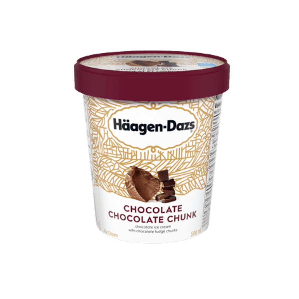 Haagen Dazs Chocolate Chocolate Chunk Ice Cream 500Ml
