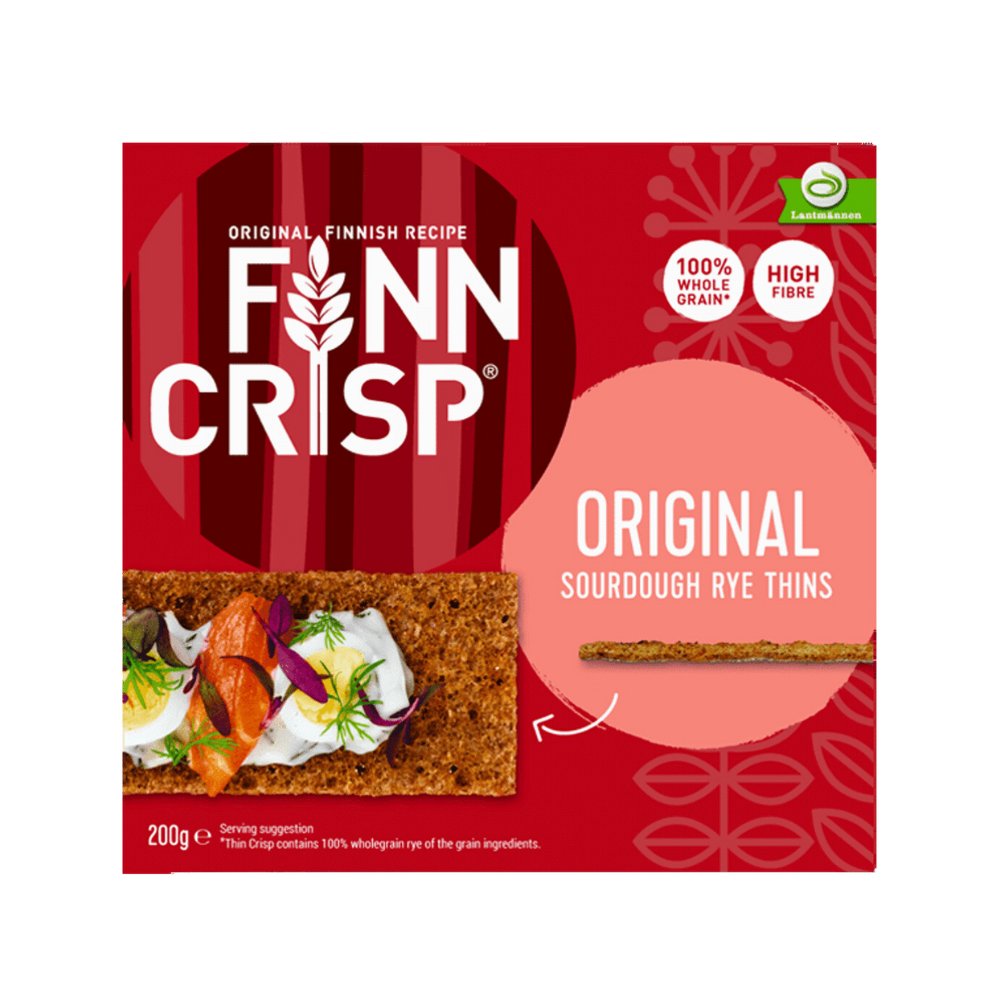 Finn Crisp Fine Whole Grain Crisps 200G