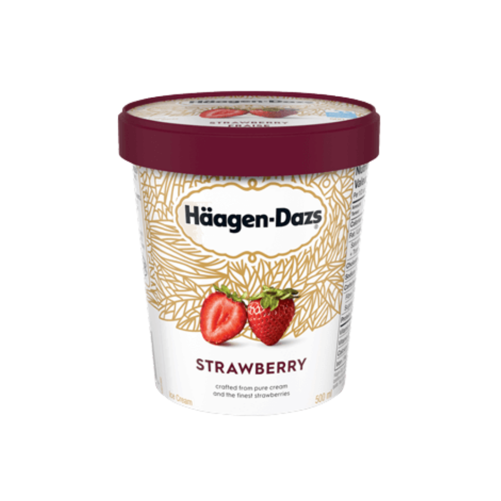Haagen-Dazs Strawberry Ice Cream 500Ml