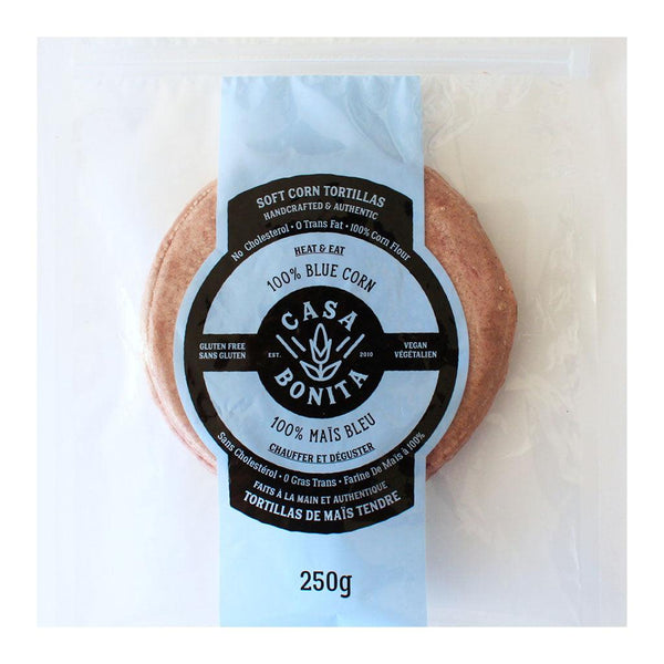 CASA BONITA BLUE SOFT CORN TORTILLA 250G