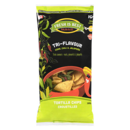 Fresh Is Best Tri Flavour Tortilla Chips 300G