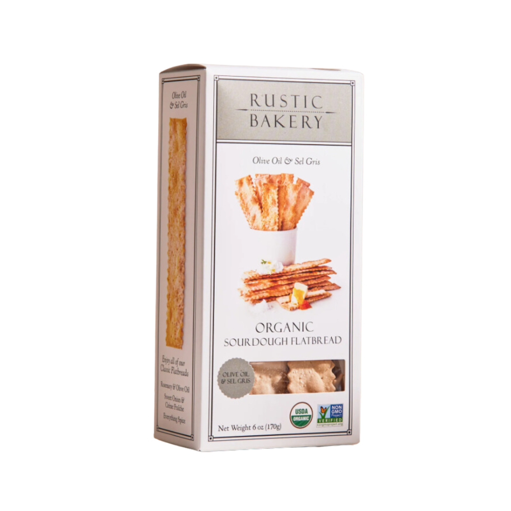 RUSTIC BAKERY OLIVE OIL & SEL GRIS FLATBREAD 170G - 75696332700