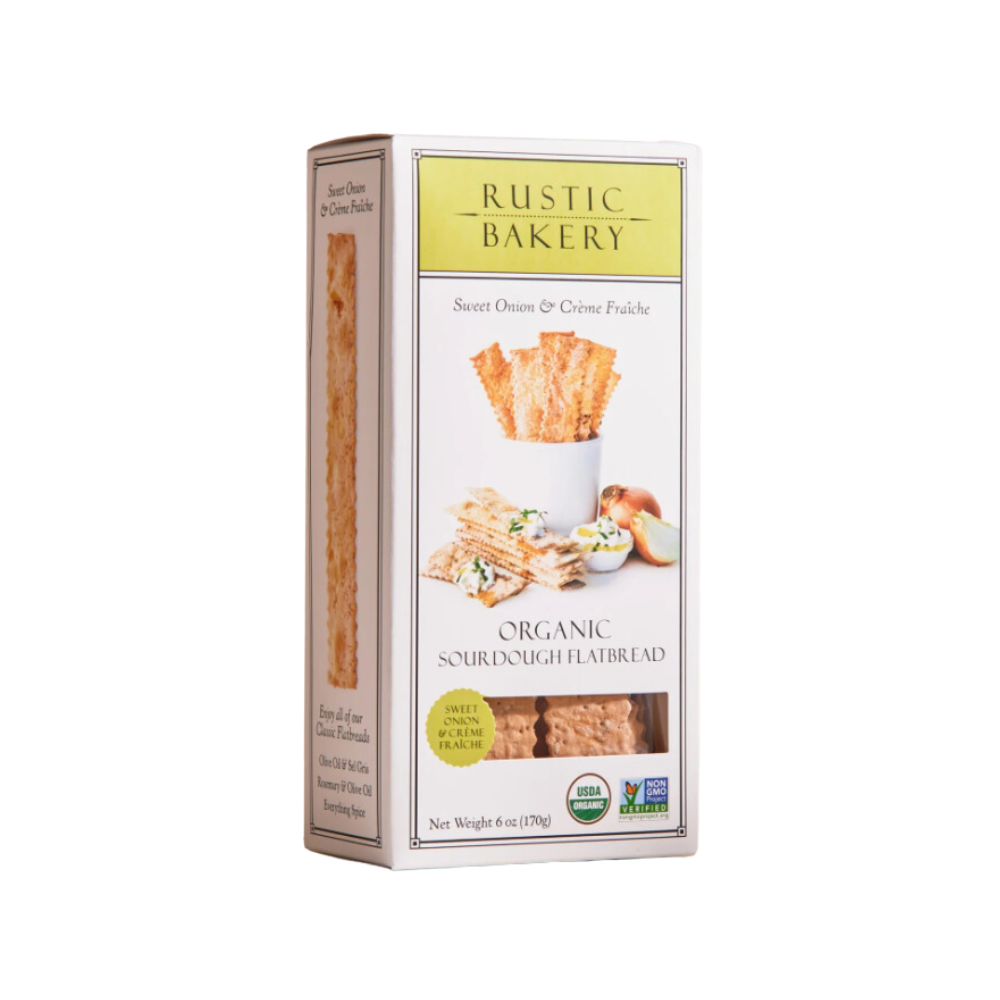 RUSTIC BAKERY SWEET ONION & CRÈME FRAICHE FLATBREADS 170G - 75696332720
