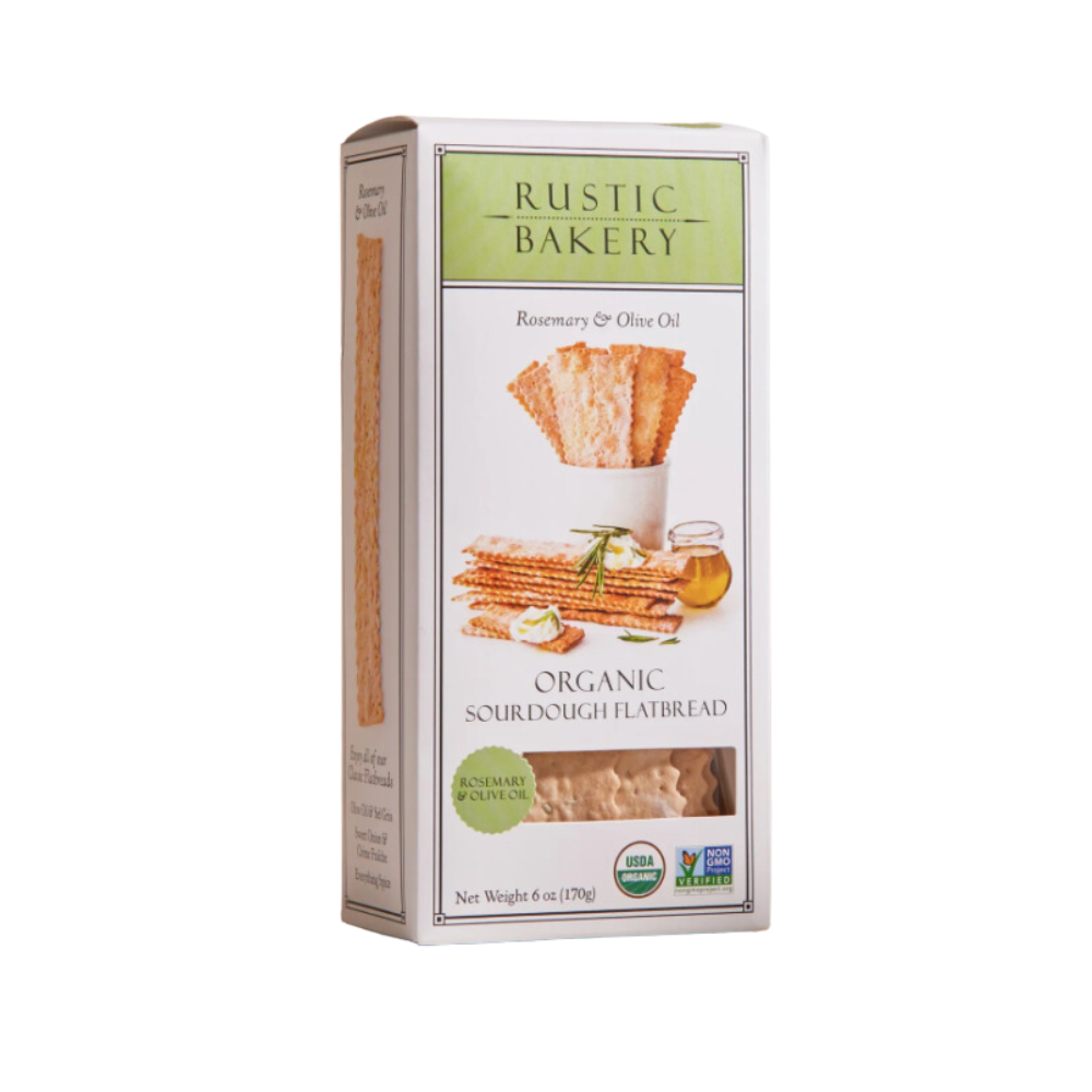 Rustic Bakery Rosemary & Olive Oil Flatbreads 170G