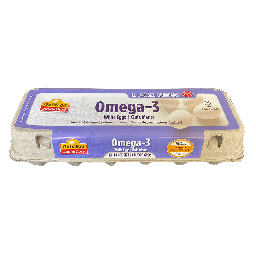 Golden Omega-3 White Eggs Large 1Dz
