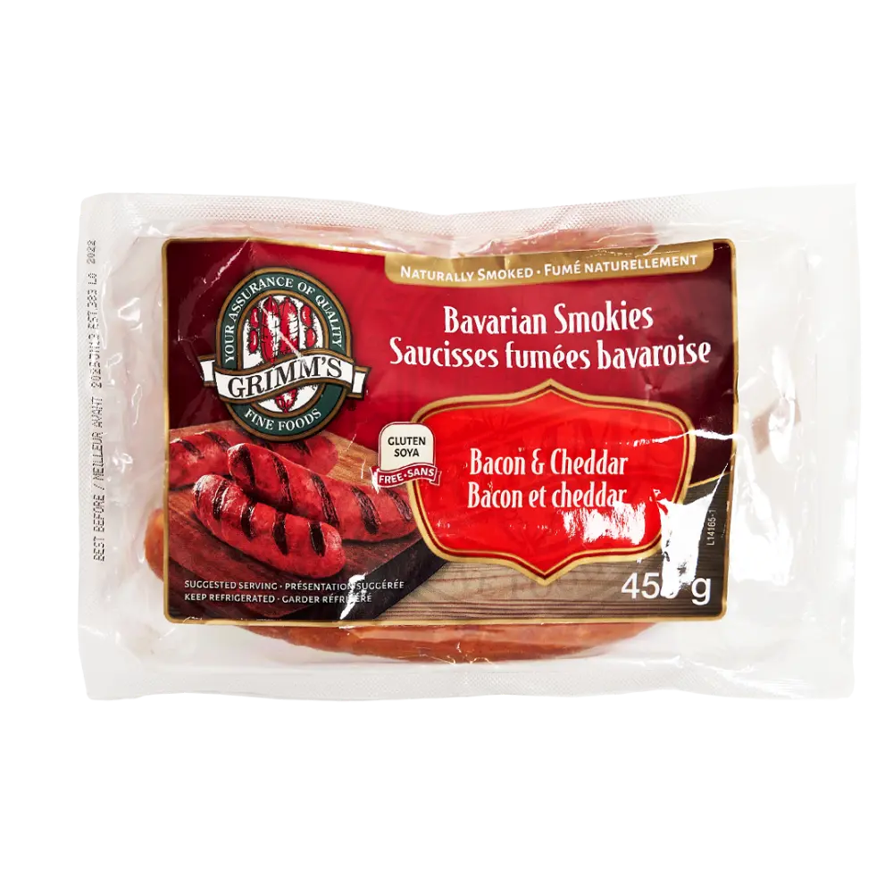 Grimm's  Bacon And Cheddar Smokies 450G