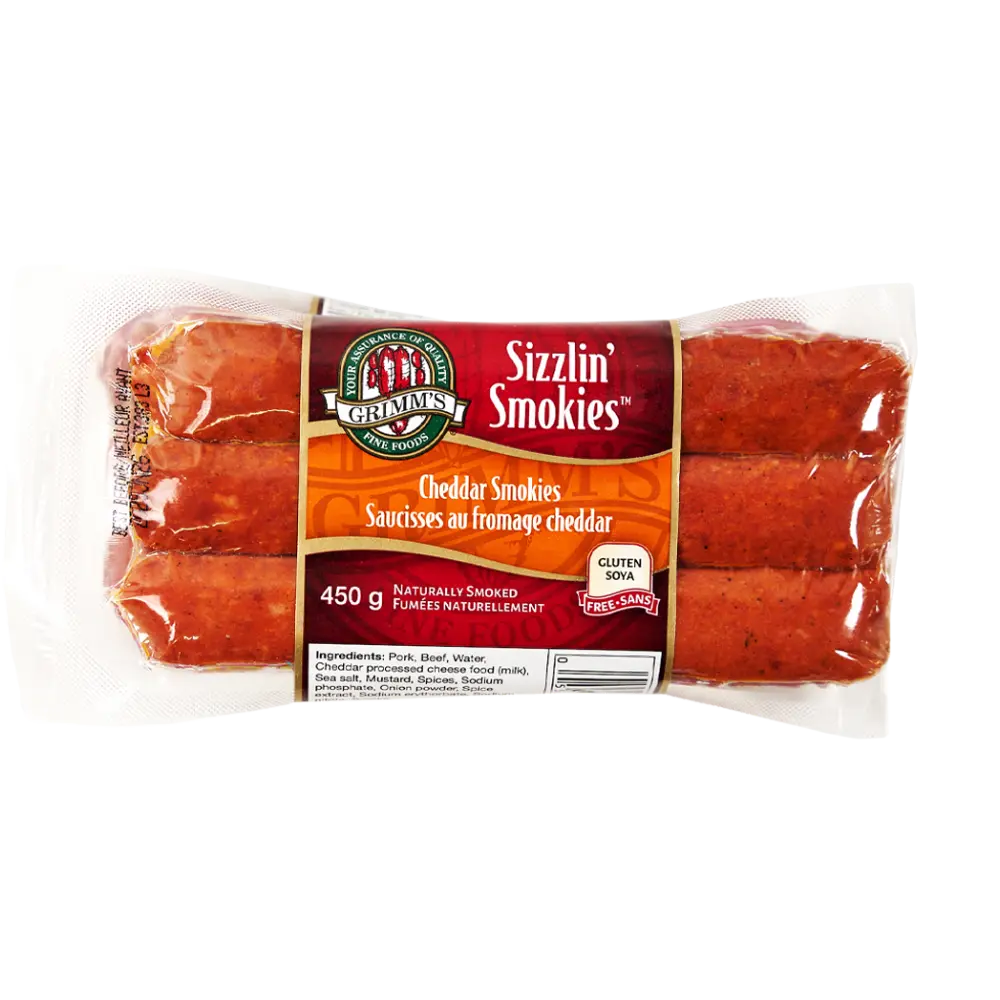 Grimm's  Cheddar Sizzlin Smokies 450G