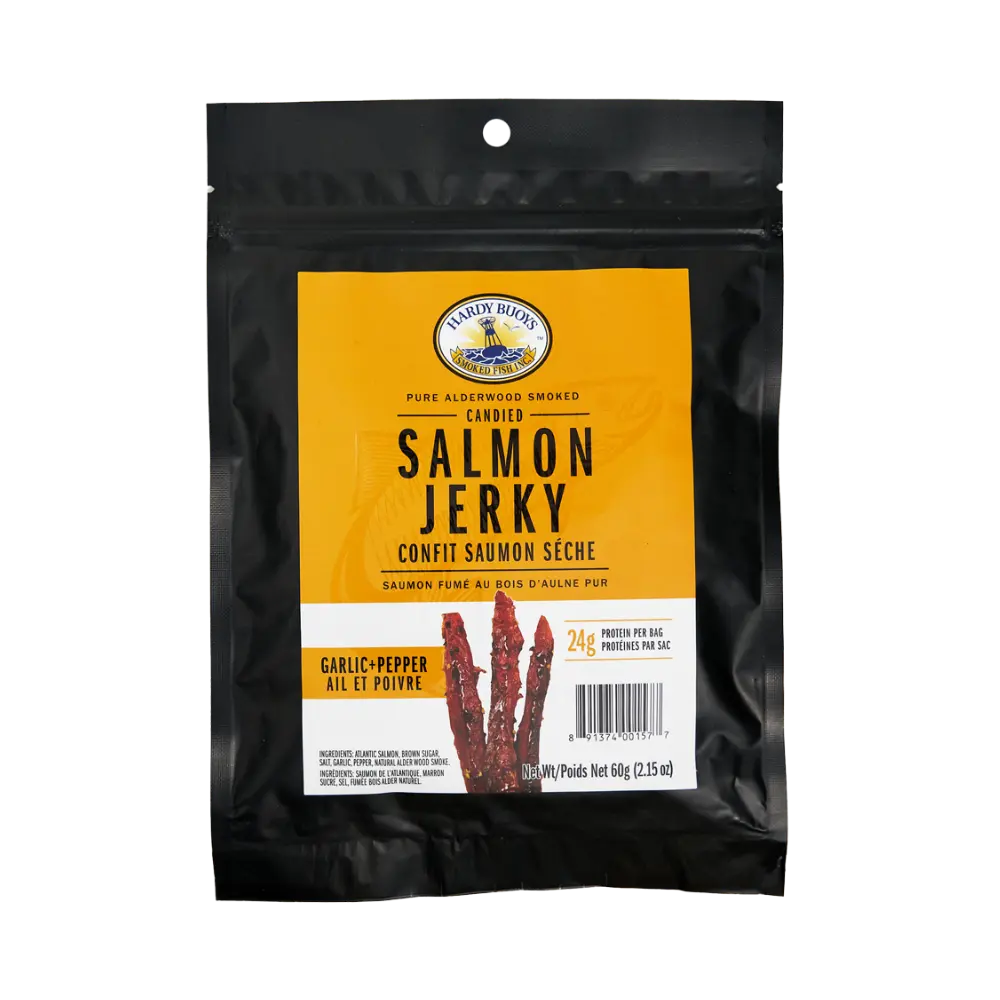 Hardy Buoys  Garlic And Pepper Candied Jerky 60G