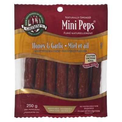 GRIMM'S  HONEY GARLIC MINI PEPPS 250G