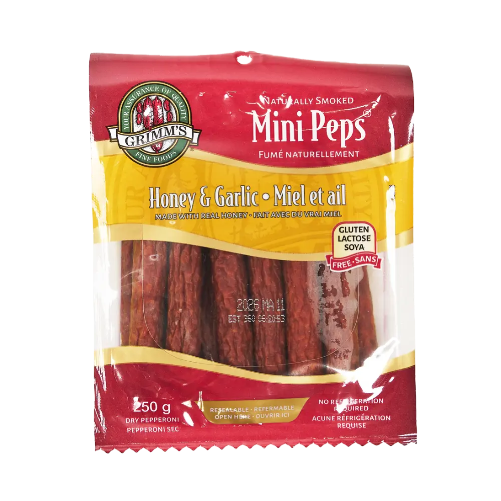 Grimm's  Honey Garlic Mini Pepps 250G