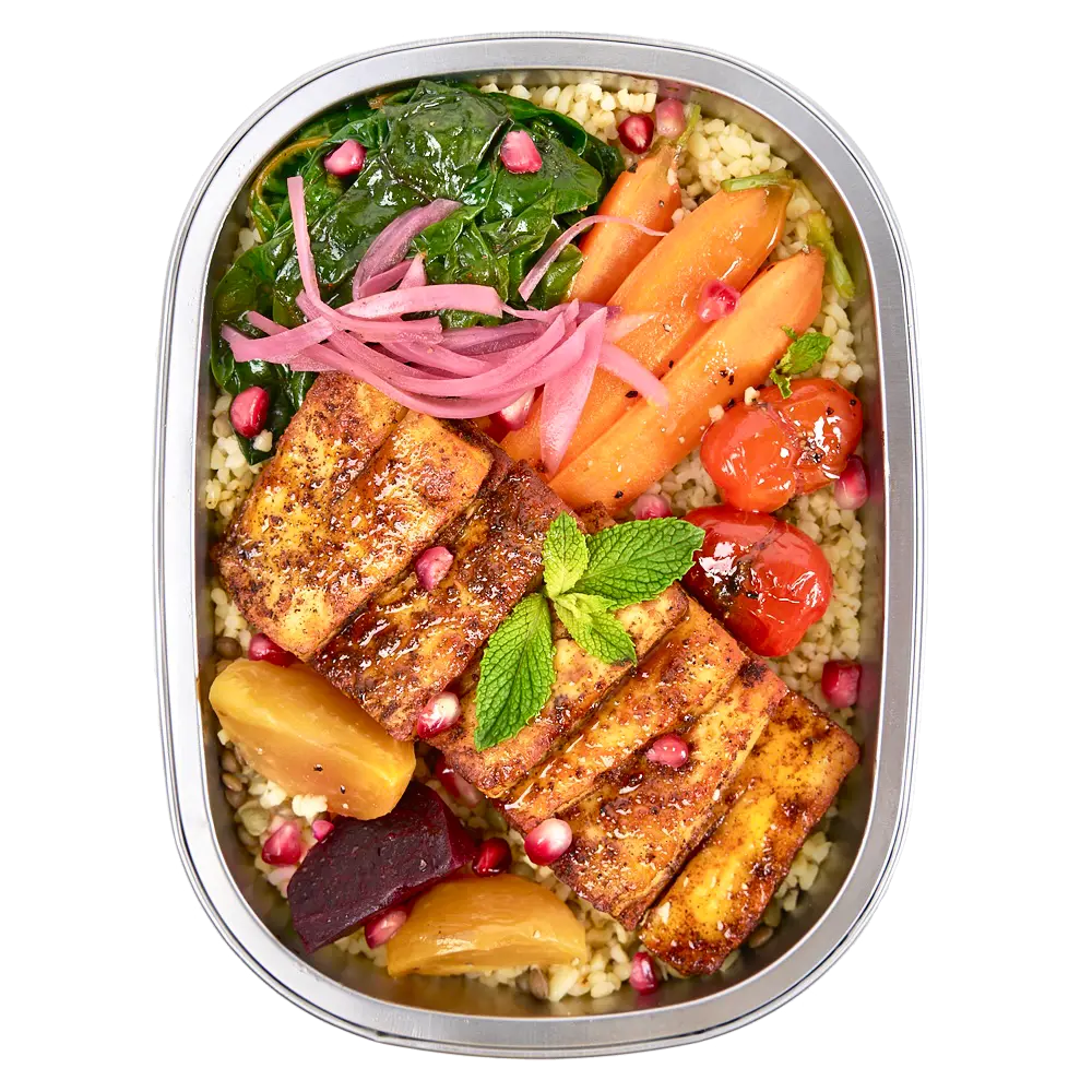 Roasted Halloumi With Bulgur Pilaf 400g
