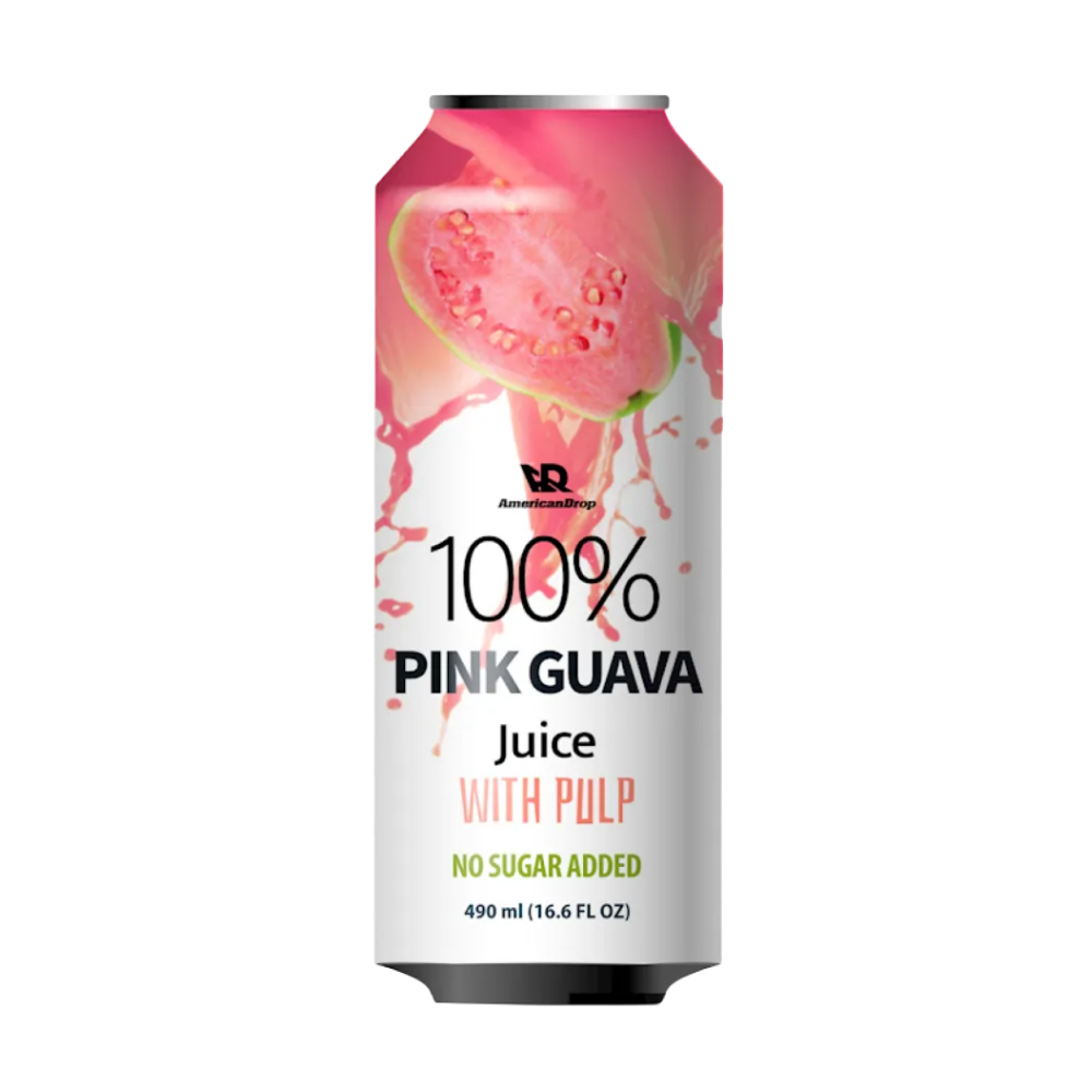 American Drop Pink Guava 100% Juice With Pulp 490Ml